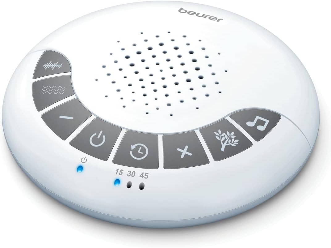 Portable White Noise Machine – 4 Soothing Sleep Sounds with Auto Shut-Off Timer | Compact Sound Machine for Babies, Kids & Adults, Home, Office & Travel