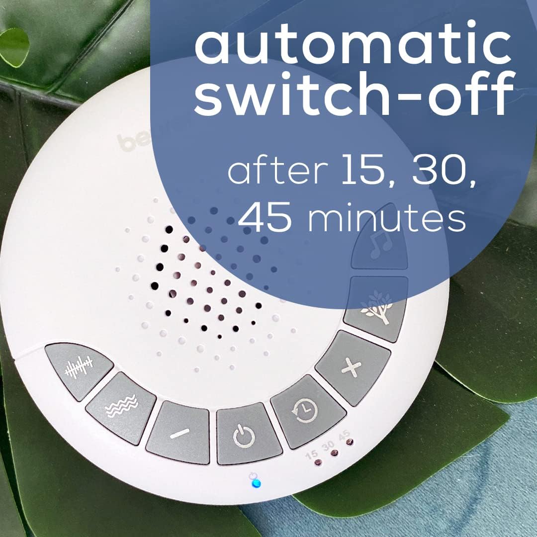 Portable White Noise Machine – 4 Soothing Sleep Sounds with Auto Shut-Off Timer | Compact Sound Machine for Babies, Kids & Adults, Home, Office & Travel