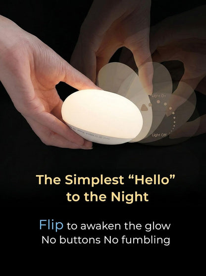 Soft Silicone Night Light – Touch-Control Dimmable Bedside Lamp with Warm Eye-Caring Light & Stepless Brightness | Portable LED Night Light for Bedroom, Nursery & Relaxation
