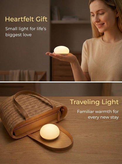 Soft Silicone Night Light – Touch-Control Dimmable Bedside Lamp with Warm Eye-Caring Light & Stepless Brightness | Portable LED Night Light for Bedroom, Nursery & Relaxation