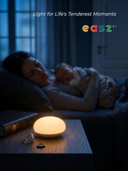 Soft Silicone Night Light – Touch-Control Dimmable Bedside Lamp with Warm Eye-Caring Light & Stepless Brightness | Portable LED Night Light for Bedroom, Nursery & Relaxation